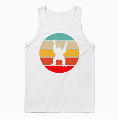 Orangutan Retro Unisex Tank Top - White
