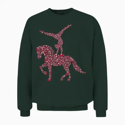 Voltigieren Volti Horse Girls' Rider Women's T-Shirt, White Unisex Sweatshirt - Forest