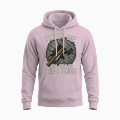 Demo Team Worker Demolition Construction Worker Mass Unisex Hoodie - Light Pink