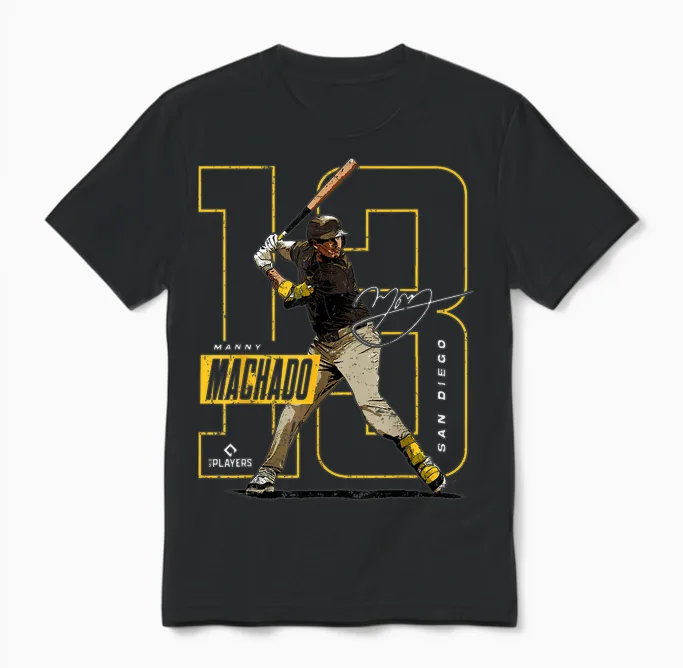 Manny Machado | San Diego Baseball Mlb Players | Mlbmac4055 Unisex T-Shirt in Black