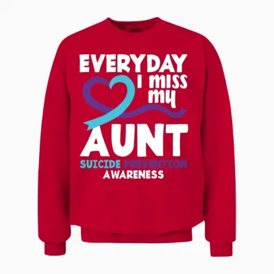 Suicide Prevention Awareness Month Gift Unisex Sweatshirt - Red
