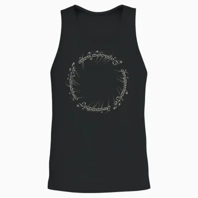 The Lord of the Rings One Ring to Rule Them All Unisex Tank Top - Black