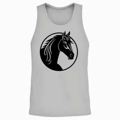 Horse Equine Pony Unisex Tank Top - Ash