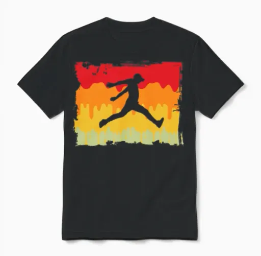 Parkour Retro Unisex T-Shirt in Black
