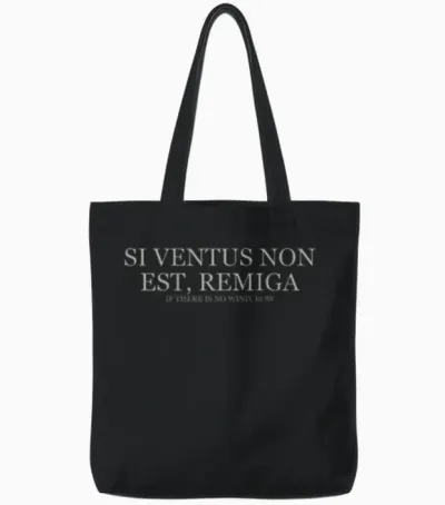 If There Is No Wind Row - Light Tote Bags - Black