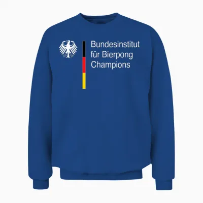 Bundesinstitut Für Bierpong Champions | Lustiges Bierpong Unisex Sweatshirt - Royal