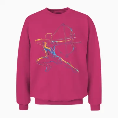 Joueur De Tir à L'arc Homme Enfant Et Garçon Unisex Sweatshirt - Heliconia
