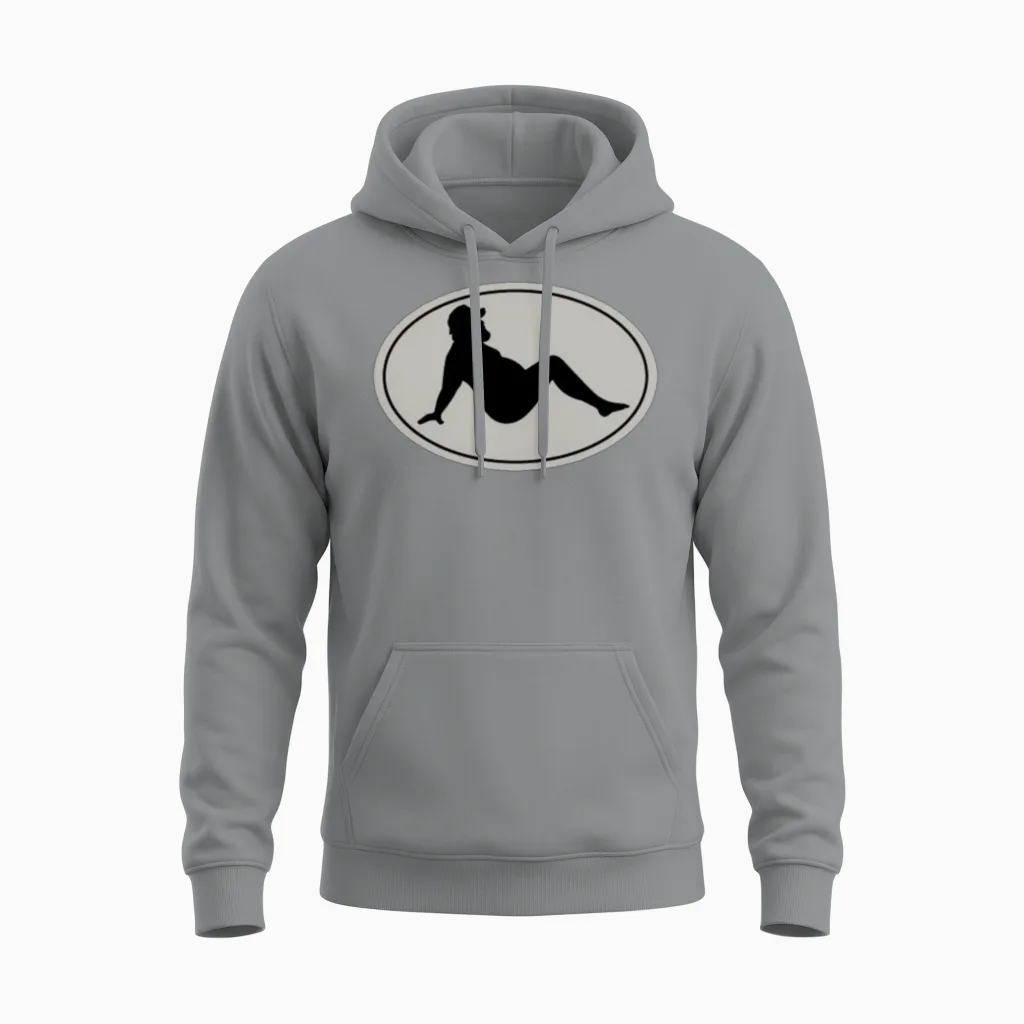 Mudflap Man Unisex Hoodie in Sport Grey