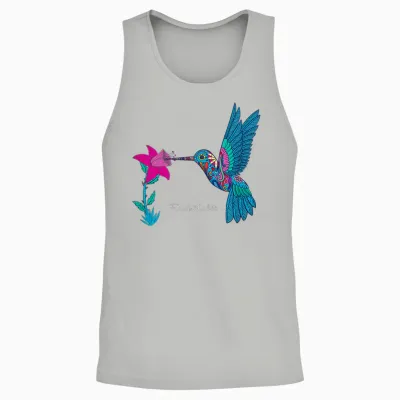Frida Kahlo Damen T-Shirt, Blau, S, Kurzarm, Klassisch, Einfarbig, Rundhals-Ausschnitt, Klein, Erwachsener Unisex Tank Top - Ash