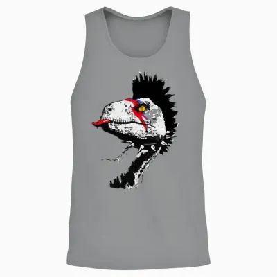 Crested Punk Disco Unisex Tank Top - Sport Grey