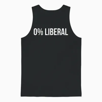0% Liberal Zero Percent Liberal Unisex Tank Top - Black