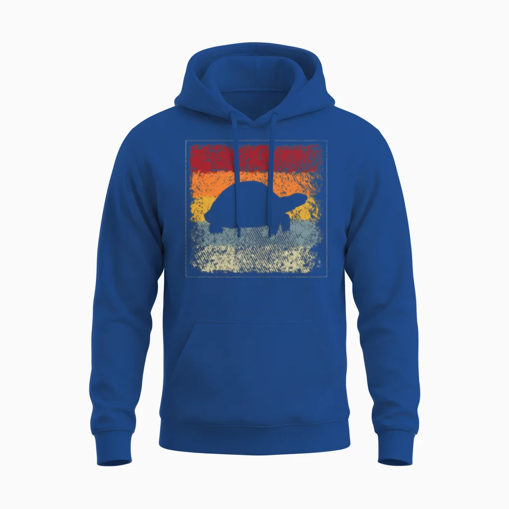 Turtle Retro Reptiles & Exotics Unisex Hoodie in Royal