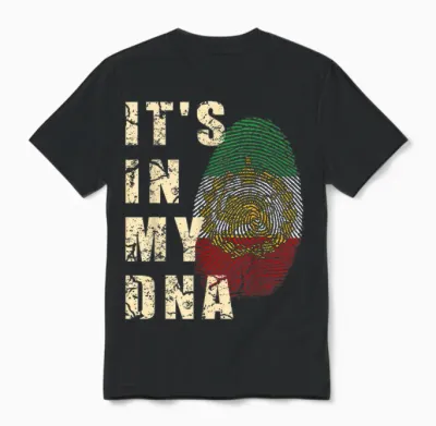 Iran Lion Sun Flag Iran Persian Shir O Khorshid Unisex T-Shirt - Black