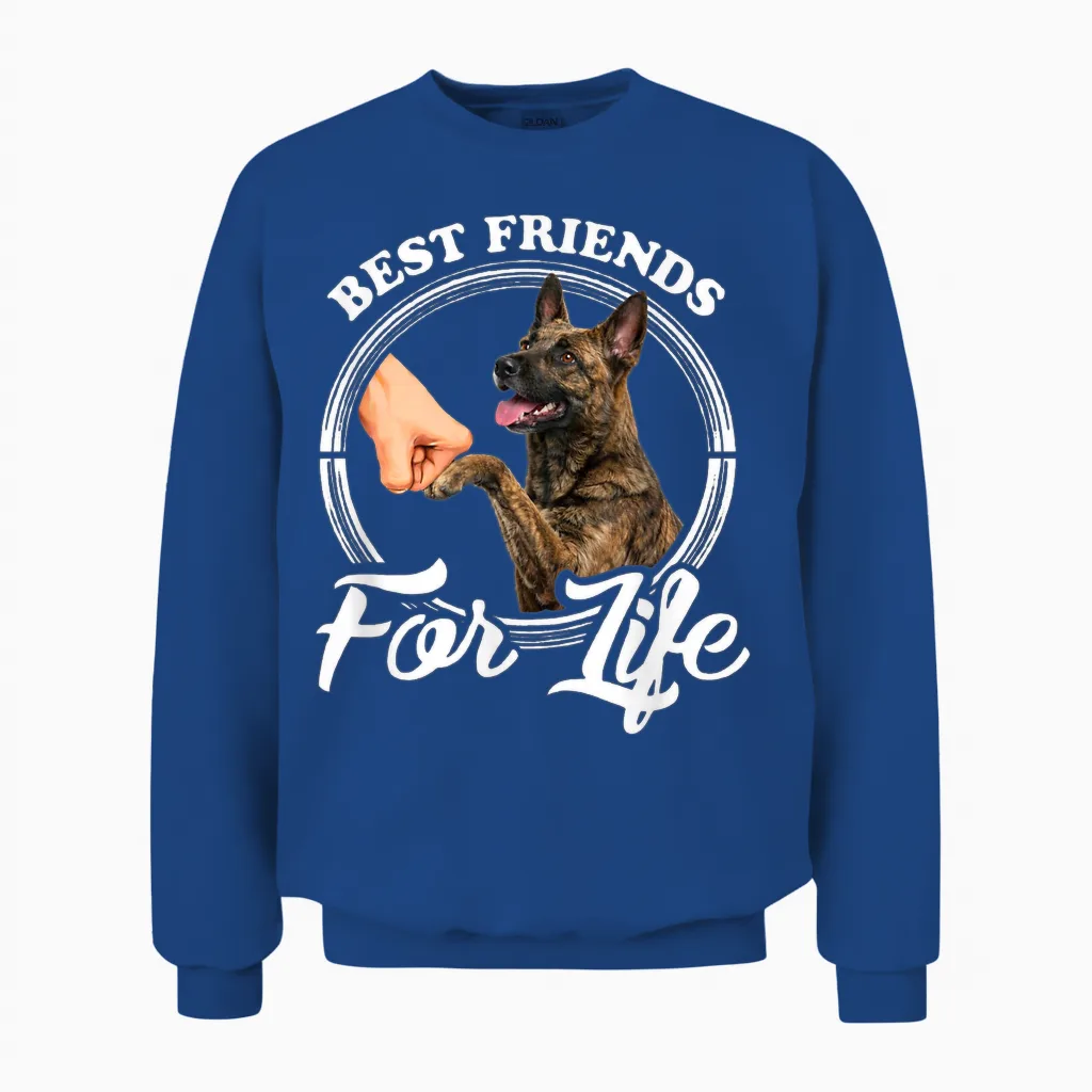 Motif Chien De Berger Hollandais Amusant Best Friends Unisex Sweatshirt in Royal