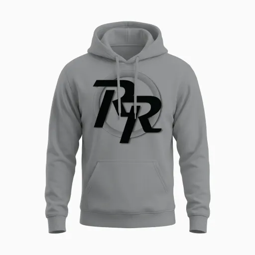 Official Rr Logo Unisex Hoodie in Sport Grey