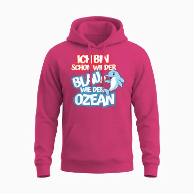 Blue as the Ocean Julian Mia Malle Party Sayings Summer B06 T-Shirt, Black Unisex Hoodie - Heliconia