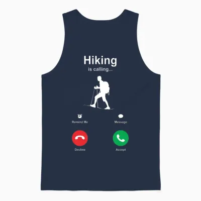 Hiking Unisex Tank Top - Navy