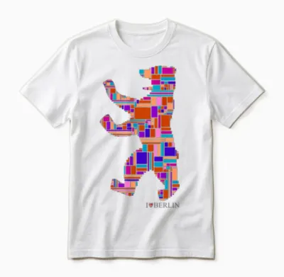 Berlin Berlin Bear I Love Berlin Unisex T-Shirt - White