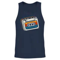Retro Music — Lovers Unisex Tank Top - Navy – 2
