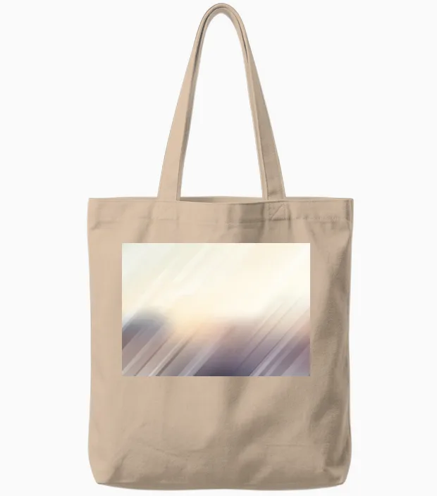 Abstract Blurred Lines Effect Tote Bags in Natural