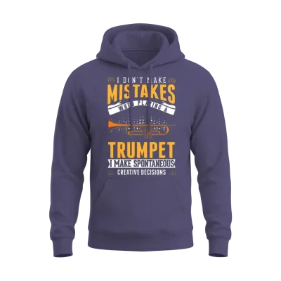Funny Trumpeter Humorous Trumpet Player Unisex Hoodie - Heather Sport Dark Navy