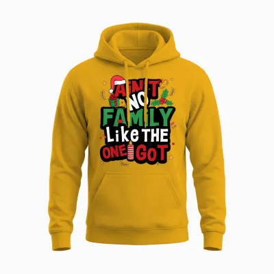 Ain't No Family Like the One I Got Matching Family Christmas Unisex Hoodie - Gold