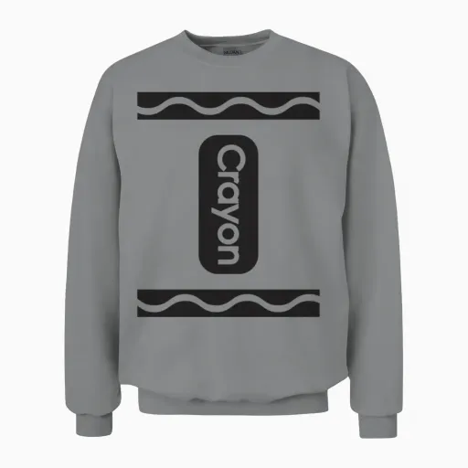 Party-Crayon Halloween Team Unisex Sweatshirt in Sport Grey