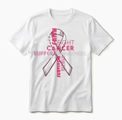 Breast Cancer Awareness Cancer Support Unisex T-Shirt - White