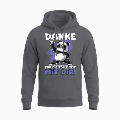 T-Shirt with German Text "danke Für Die Tolle Zeit Mit Dir | Kollegen Jobwechsel" Unisex Hoodie - Charcoal