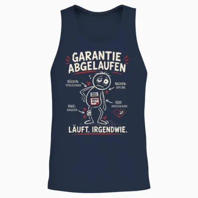 Aua Au älter Werden Alter Mann Alte Frau Lustig Geburtstag Unisex Tank Top - Navy