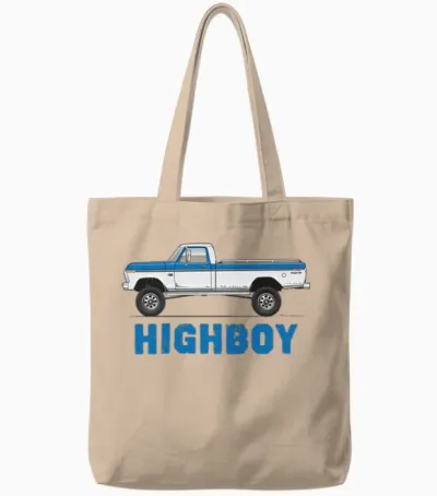 Higboy Bahama Blue Tote Bags - Natural