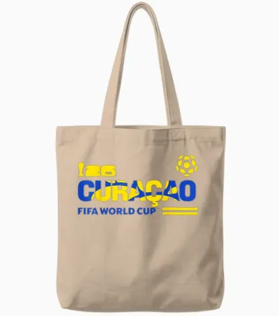 Fifa World Cup26 Qualifier Curacao Tote Bags - Natural
