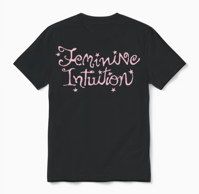 Offizielle Olivia Rodrigo Feminine Intuition Unisex T-Shirt in Black