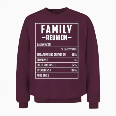 Matching Family Gathering Reunion Party Family Unisex Sweatshirt - Maroon