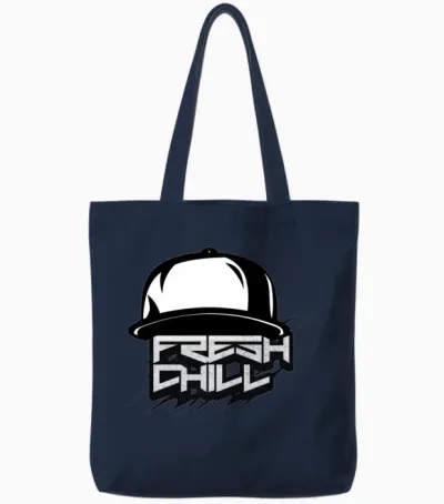 'fresh Chill' Urban Hat Gd Tote Bags - Navy