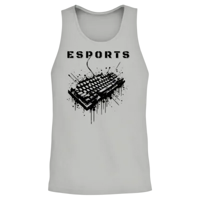 Esports Gaming Design Unisex Tank Top - Ash
