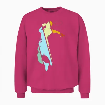 Badminton Retro Unisex Sweatshirt - Heliconia