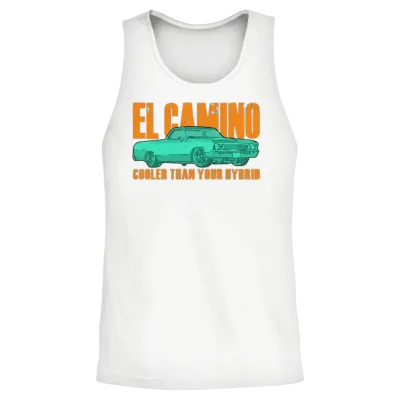 El Camino Cooler Than Hybrid Unisex Tank Top - White