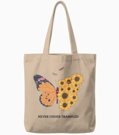 Never Under Trampled Tote Bags - Natural