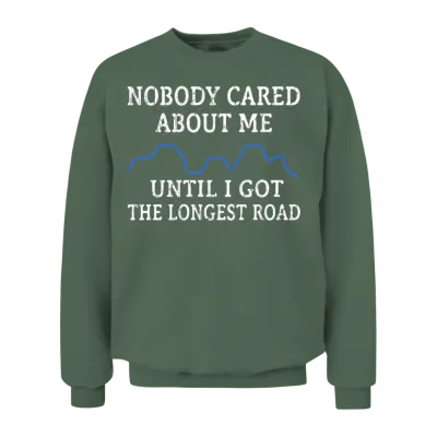 The Longest Road Funny Settlers Board Game Unisex Sweatshirt - Military Green