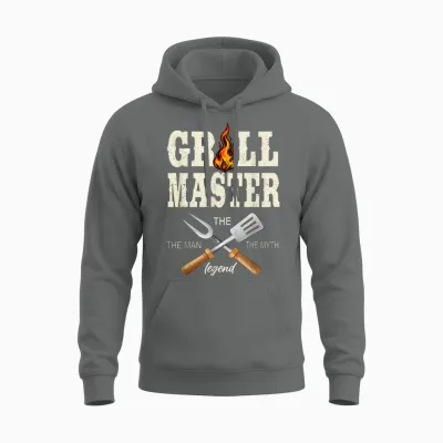 Grill Master Grillen the Man the Myth Legend Grillmeister Unisex Hoodie - Graphite Heather