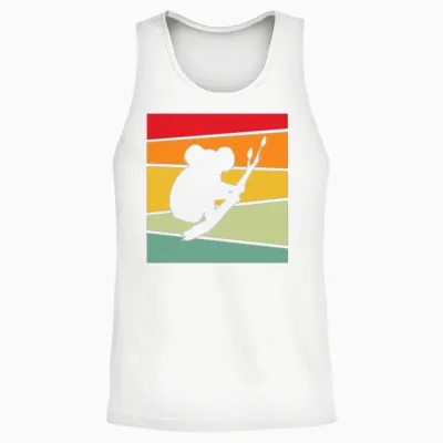 Koala Retro Unisex Tank Top - White