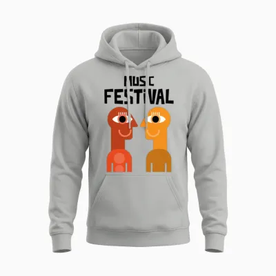 Music Festival Unisex Hoodie - Ash