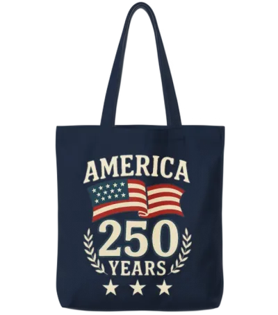 250 Years Usa 1776-2026 America 250th Anniversary Tote Bags - Navy