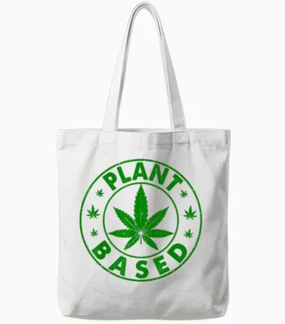 Plant Weed Kostüm Cannabis Marihuana Grower 420 Tote Bags - White