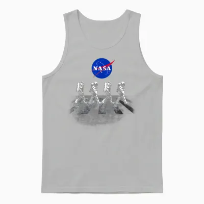 Nasa T-Shirt Walking Astronauts in Space Unisex Tank Top - Ash