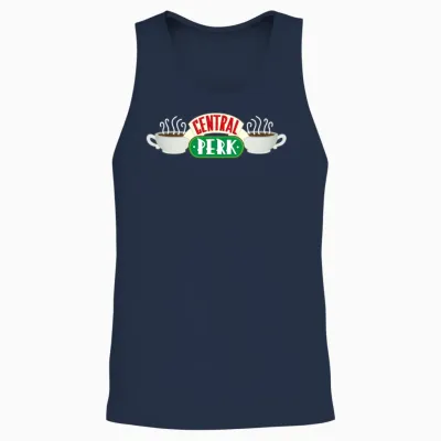 Friends Central Perk Unisex Tank Top - Navy