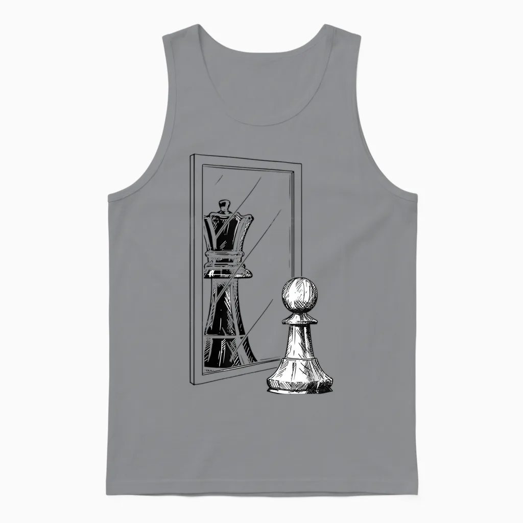 Kinder Schach, Männer Schach, Frauen Schach, Schachbrett Mädchen Unisex Tank Top in Sport Grey