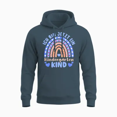 Kinder Ich Bin Jetzt Ein Kindergartenkind Einschulung 2026 Unisex Hoodie - Dark Heather