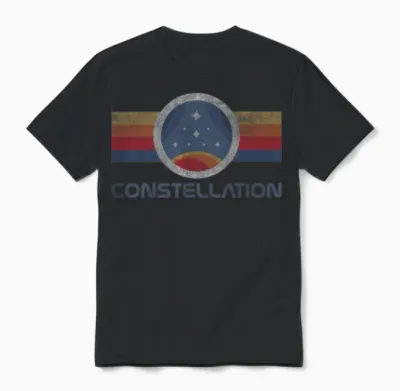 Constellation Logo Unisex T-Shirt - Black